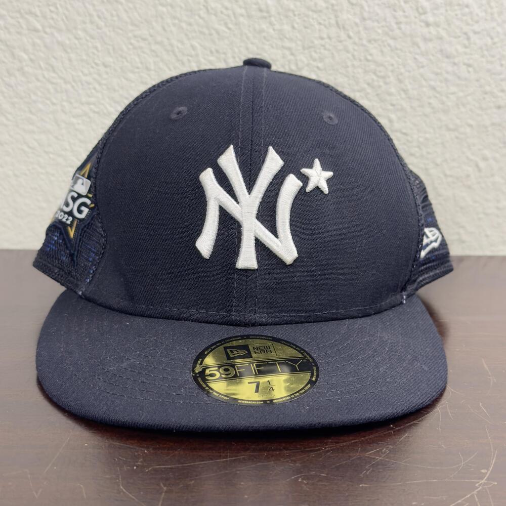New York Yankees Hat Cap Fitted Mens 7 1/4 MLB All Star Game 2022 New Era Mesh